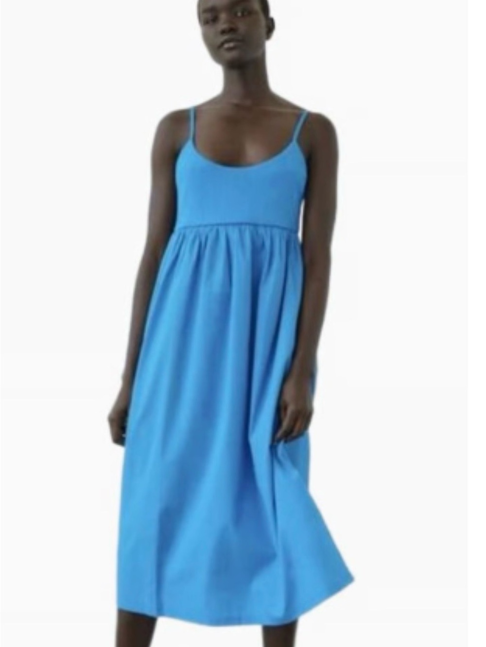 Zara Blue Midi Sundress